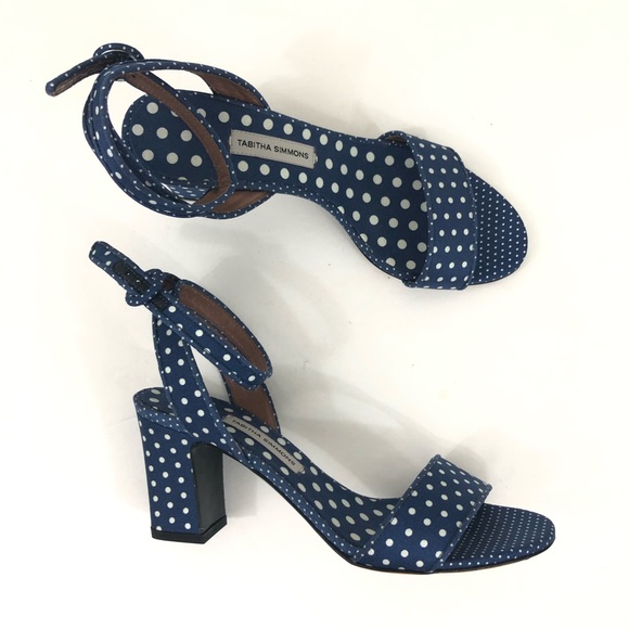 Tabitha Simmons 36 5.5 Polka Dot Sandals Heels - Picture 2 of 5